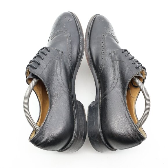 Johnston & Murphy Men\'s Size 9.5 Black Wingtip Oxfords Lace Up Handcrafted Italy main image 2